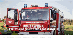 Desktop Screenshot of feuerwehr-grossenwiehe.de